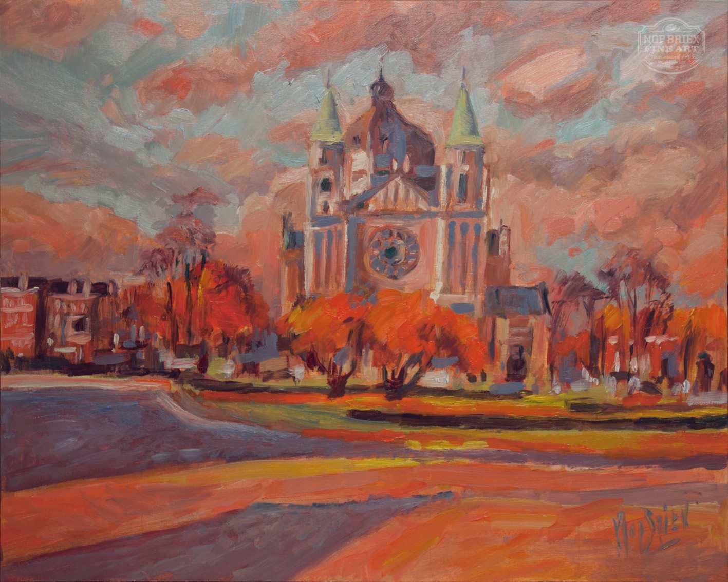 St Lambertus church in Autumn