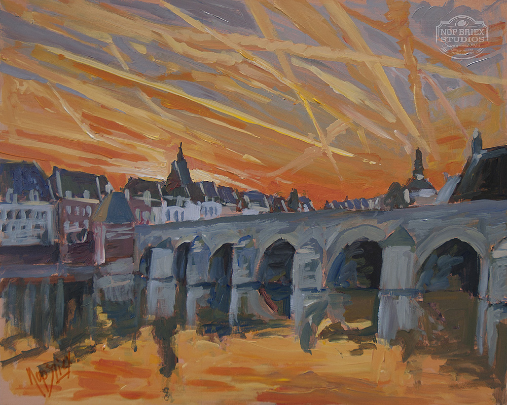 Contrails over Maastricht 2017 50x40cm1000px