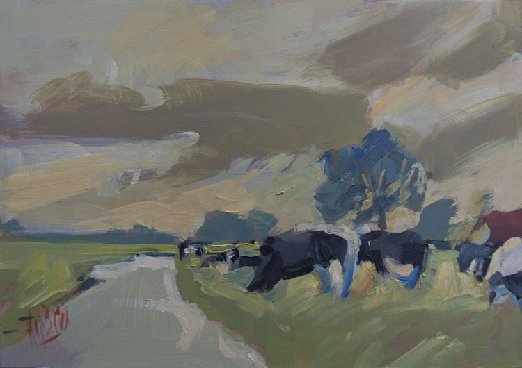 Cows in the polder