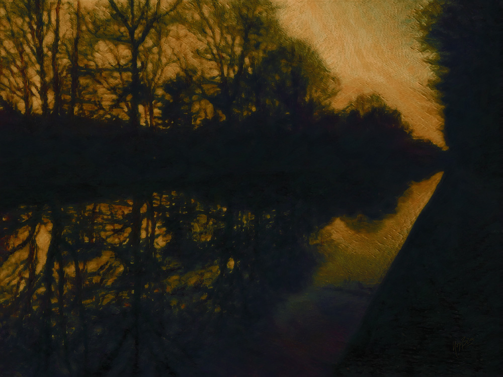 Sunset canal Turnhout digi 80x60cm LR