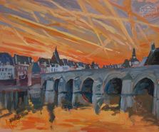 Contrails over Maastricht 2017 50x40cm1000px