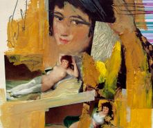 Lady Goya collage-oil 50x40cm LR 062021