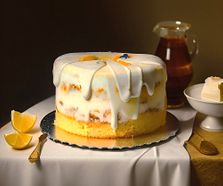 Lemon Curt Cake marzipan 80x80cm Dream AI LR