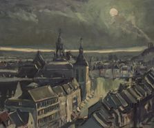 Panorama Maastricht moonlight