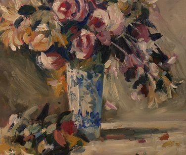 Still life with flowers in vase